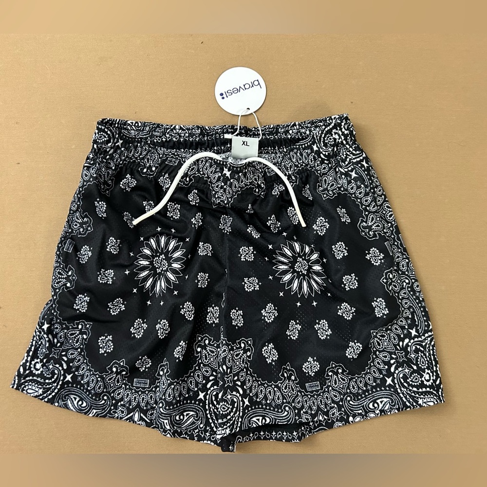 Bravest Studios Paisley Shorts - Black!